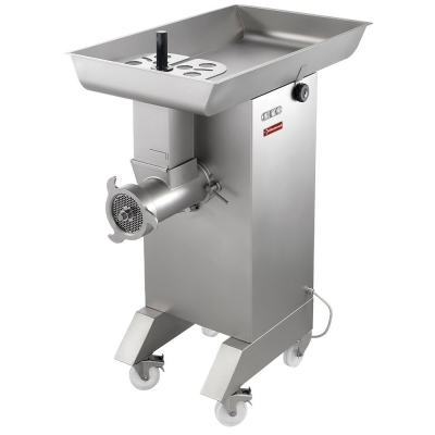 Hachoir en inox N° 42, Ø 4.5 mm, 800/1000 kg/h, sur roues TTGD-42/DC-N